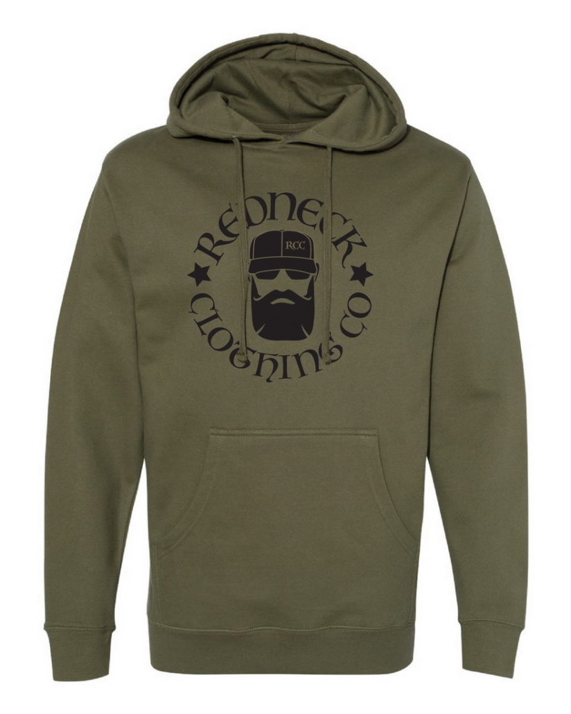 Men’s Heavy Weight Hoodie - OG Black Logo - Redneck Clothing Co.