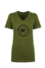 Women’s V-neck T-shirt - RCC Black Logo - Image 3