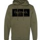 Men’s MID-Weight Hoodie – Rectangle Redneck logo