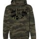 Men’s MID-Weight Hoodie – Redneck As Fuck Green Camo